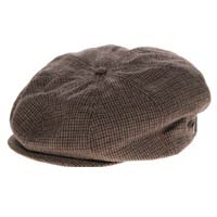 Brood Hat by Brixton- Brown/Navy Plaid