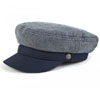 Fiddler Hat by Brixton- Navy/White Twill