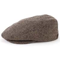 Hooligan Hat by Brixton- Brown/Khaki Herringbone