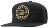 Oath Snap Back Hat by Brixton- BLACK