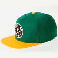 Oath Snap Back Hat by Brixton- GREEN/YELLOW