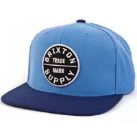 Oath Snap Back Hat by Brixton- LIGHT BLUE/NAVY