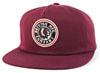 Rival Snap Back Hat by Brixton- BURGUNDY