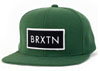 Rift Snap Back Hat by Brixton- HUNTER GREEN