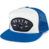 Route Trucker Hat by Brixton- White/Blue