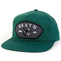 Waylon Snap Back Hat by Brixton- HUNTER GREEN