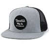 Wheeler Trucker Hat by Brixton- HEATHER GREY/BLACK