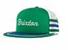 Pilsner Snap Back Hat by Brixton- Green/Blue/White