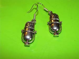 50's Microphone Dangling Earrings by Little Angels