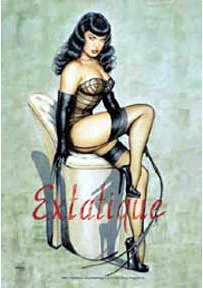 Bettie Page- Extatique Flag/Textile Poster