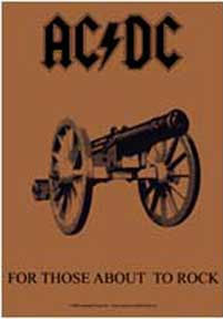 AC/DC- For Those About To Rock Textile Poster