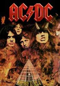 AC/DC- Highway To Hell Textile Poster