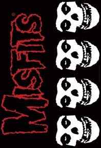 Misfits- 4 Skulls Flag/Textile Poster