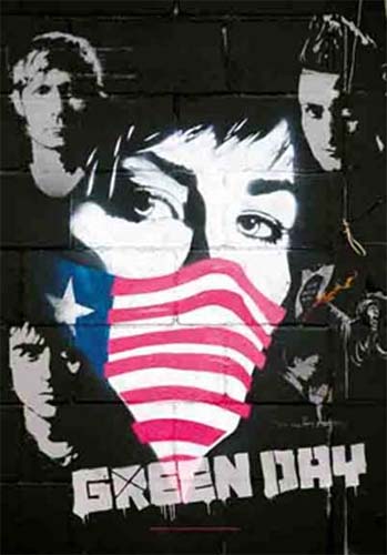 Green Day- Collage Flag/Textile Poster