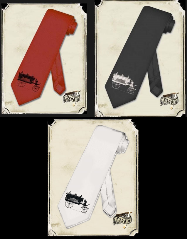 Old Carriage Hearse Neck Tie by Se7en Deadly - SALE