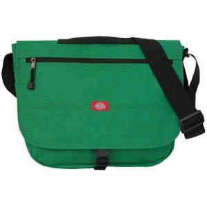 Show product details for Basic Messenger Bag by Dickies In KELLY GREEN (style#614) (Sale price!)