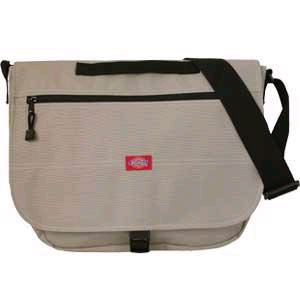 Show product details for Basic Messenger Bag by Dickies In MUSHROOM (style#614) (Sale price!)