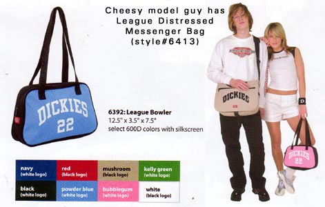 Show product details for League Bowler Bag by Dickies (style#6392) (Discontinued style! Sale price!)