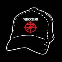 7 Seconds- Scope Logo embroidered on a black baseball hat
