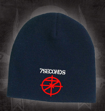 7 Seconds- Logo embroidered on a black beanie