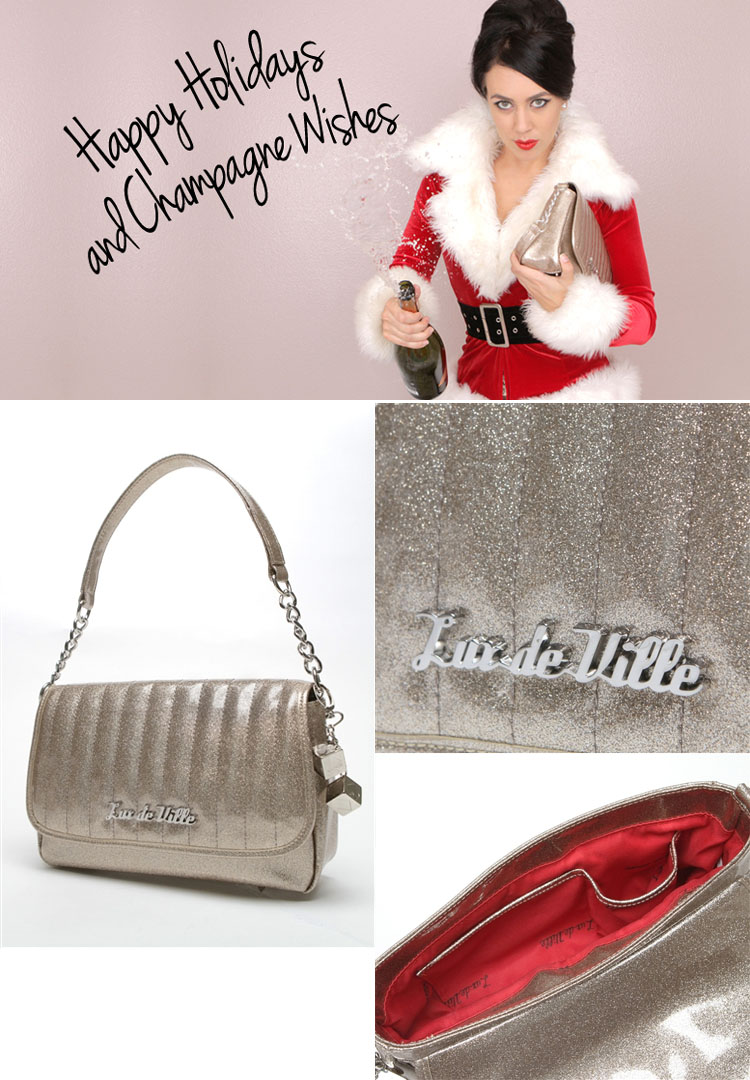 Mini Gambler Tote by Lux De Ville-Champagne Sparkle
