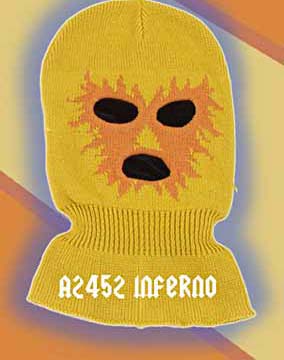 Mexican Wrestling Ski Mask- Inferno (Yellow)