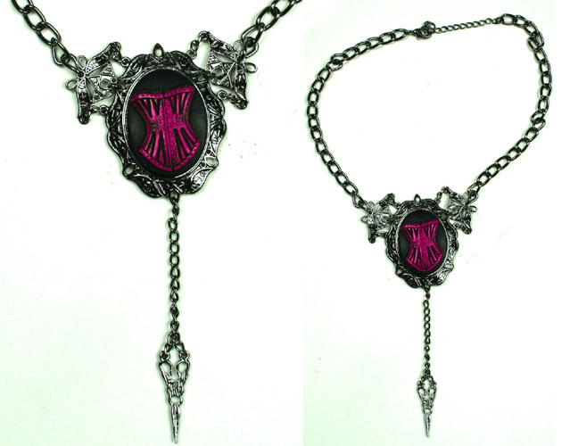 Cameo Necklace by Too Fast Clothing- Scissor  - SALE