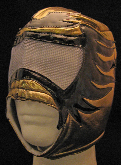 Lucha Libre Wrestling Mask- Aero (Black/Gold)