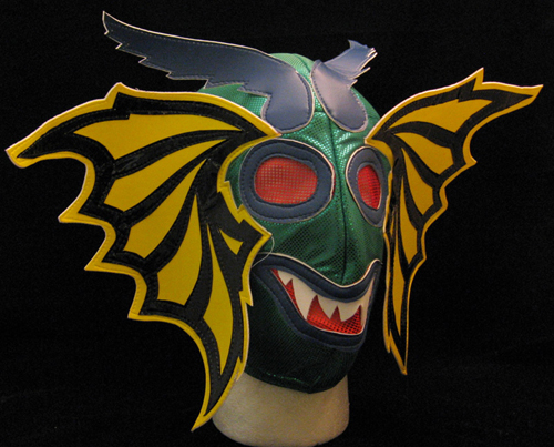 Lucha Libre Wrestling Mask- Alebrije (Green/Blue/Yellow)