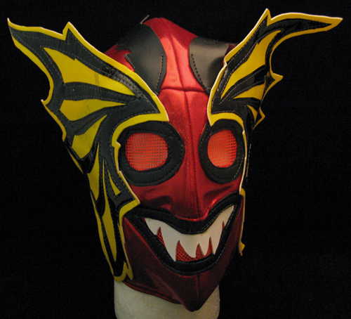 Lucha Libre Wrestling Mask- Alebrije (Red/Yellow/Black)