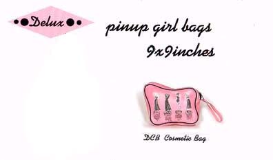 Show product details for Naughty Nighties On a Pink Cosmetic Bag by A Mano Trading (Sale price!)