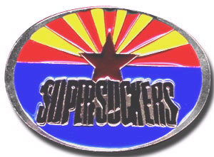 Supersuckers- Arizona Flag Oval Logo belt buckle (bb252)