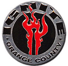 Ignite- Flame belt buckle (bb398)