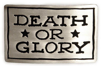 Show product details for Sailor Jerry- Death Or Glory belt buckle (bb173)