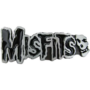 Misfits- Logo & Skull belt buckle (bb246)