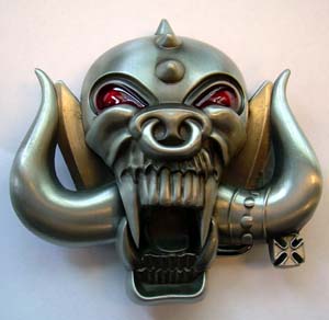 Motorhead- 3-D Snaggletooth belt buckle (bb247)