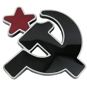 Show product details for Black Hammer & Sickle And Red Star belt buckle (bb249)