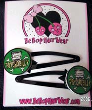 Show product details for Psychobilly Barrettes by Be Bop Hair Wear (Sale price!)