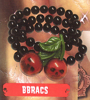 Skull Cherries Bracelet by Kreepsville 666