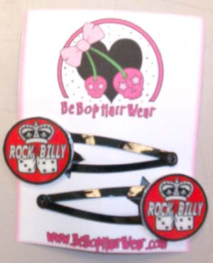 Show product details for Rockabilly Barrettes by Be Bop Hair Wear (Sale price!)