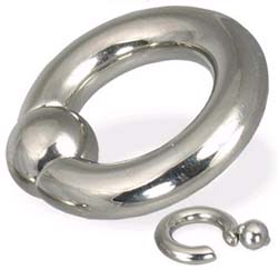Surgical Grade Stainless Steel Captive Ring And Spring Ball 
