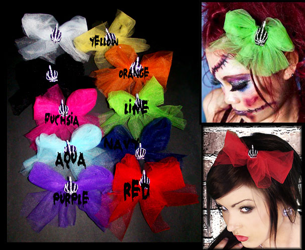 Big F.U. Hair Bow  by Rockin' Bones