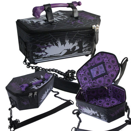 Elvira- Coffin Vinyl Bag by Kreepsville 666