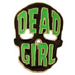 Dead Girl Skull belt buckle by Kreepsville 666 bb326 - SALE