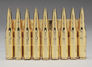 Gold Bullets belt buckle by Rock Rebel (bb188) - SALE