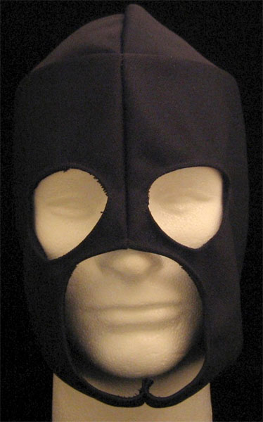 Lucha Libre Wrestling Mask- Blank Cloth Mask (BLACK)