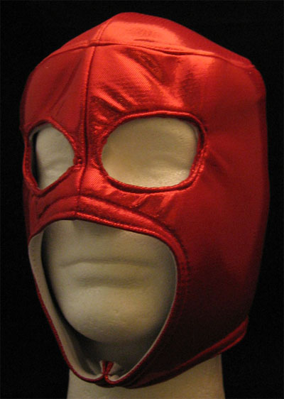 Lucha Libre Wrestling Mask- Blank Foam Mask (RED)