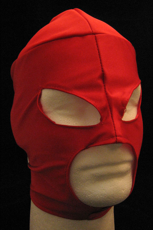 Lucha Libre Wrestling Mask- Blank Cloth Mask (RED)