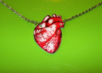 Bloody Valentine Heart Necklace by Little Angels