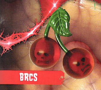 Skull Cherries Brooch by Kreepsville 666 - SALE